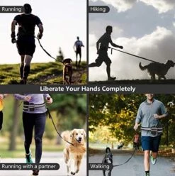 Looplijn Met Heupriem Hands Free - Hondenriem - Reflecterende Hardloopband -Elastische Leiband - Heuptas En Flessenhouder - Zwart - 150 Cm Tot 210 Cm -Hondenbenodigdheden Korting 1194x1200 17