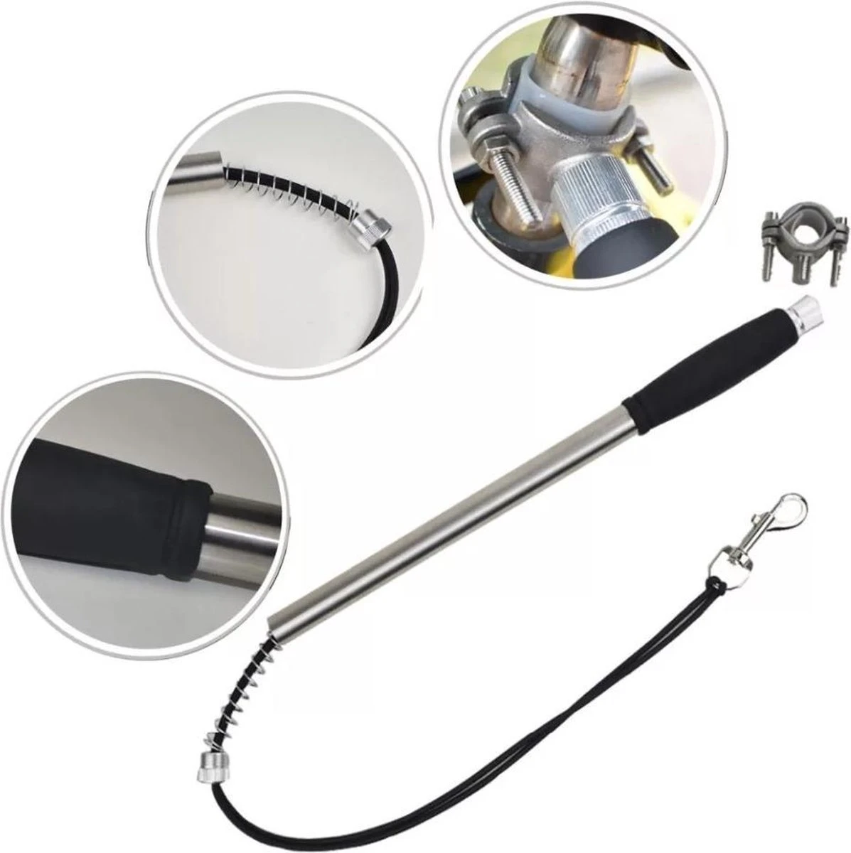 Fiets Hondenriem - Fietsbeugel Voor De Hond -Honden Fietsbeugel - Hondenlijn-Lijn Dog- Afstandshouder Hond 4 Fiets Hondenriem - Fietsbeugel Voor De Hond -Honden Fietsbeugel - Hondenlijn-Lijn Dog- Afstandshouder Hond - Afbeelding 4