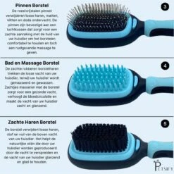 Petsify - Dierenborstel - Professionele 5 In 1 Hondenborstel - Voor Hond En Kat - Tweezijdig - Hondenkam - Kattenborstel - Kattenkam -Hondenbenodigdheden Korting 1198x1200 13