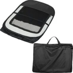 Dailyibed Opvouwbare Puppyren - Zwart - 115x115x58 Cm - Incl. Draagtas - Incl. Voederbak -Hondenbenodigdheden Korting 1198x1200 31