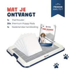 JC Pets Premium Pad Houder Met Rooster - Inclusief 20 Puppy Training Pads - Hondentoilet - Zindelijkheidstraining Hond 17 JC Pets Premium Pad Houder Met Rooster - Inclusief 20 Puppy Training Pads - Hondentoilet - Zindelijkheidstraining Hond -Hondenbenodigdheden Korting 1199x1200 8
