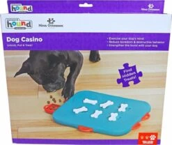 Nina Ottosson Dog Casino - Turquoise/Oranje - 31,5 X 26 X 4,5 Cm