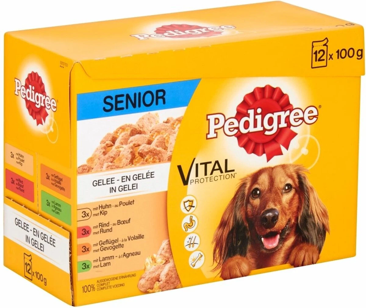 Pedigree Multipack Maaltijdzakjes Senior 12 X 100 Gr 3 Pedigree Multipack Maaltijdzakjes Senior 12 X 100 Gr - Afbeelding 3