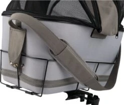 Zoofari Fiets Hondenmand - Max. Belasting: 6 Kg - Met Geïntegreerd Signaaltoon - Ca. 47 X 29 X 45 Cm (l X B X H) - Stevig Metalen Frame Voor Montage Op De Bagagedrager - Met Zijdelingse Gaasafdekkingen Voor Een Goede Luchtcirculatie - Uitneembare Tas -Hondenbenodigdheden Korting 1200x1021 3