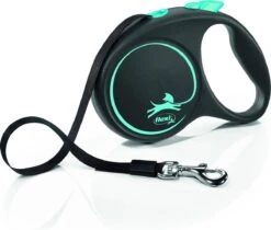 Flexi Rollijn Design - Zwart / Blauw - L