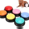 Marinjoc - Honden Praatknop - 1 Stuks Praatknop - Roze - Honden Training - Honden Knop Inspreekbaar - Soundbutton Met Geluid - Kerst - Schoen Cadeautje - Sinterklaas - Opneembare Knop - Honden Speelgoed - Huisdier - Gezelschapspel - 1 Knop