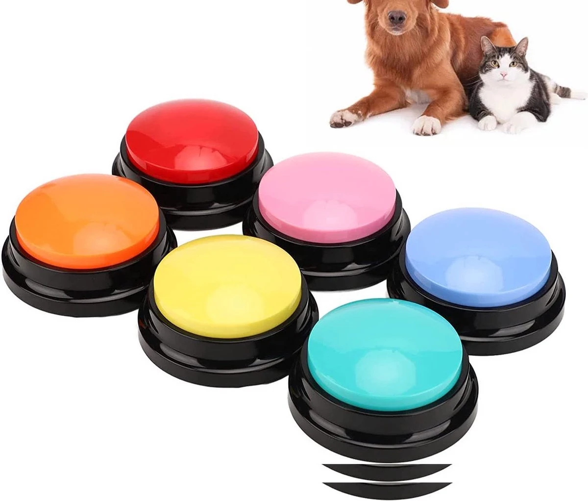 Marinjoc - Honden Praatknop - 1 Stuks Praatknop - Roze - Honden Training - Honden Knop Inspreekbaar - Soundbutton Met Geluid - Kerst - Schoen Cadeautje - Sinterklaas - Opneembare Knop - Honden Speelgoed - Huisdier - Gezelschapspel - 1 Knop 1 Marinjoc - Honden Praatknop - 1 Stuks Praatknop - Roze - Honden Training - Honden Knop Inspreekbaar - Soundbutton Met Geluid - Kerst - Schoen Cadeautje - Sinterklaas - Opneembare Knop - Honden Speelgoed - Huisdier - Gezelschapspel - 1 Knop