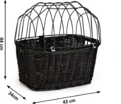 Beeztees - Fietsmand+Draadkap - Zwart - 43x34x44 Cm -Hondenbenodigdheden Korting 1200x1029 4