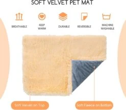 Nobleza Fluffy Benchkussen - Dierenkussen - Hondenkussen - Kattenkussen - Benchmat - Dierenmat - Hondenmat - Kattenmat - Crème - Maat L -Hondenbenodigdheden Korting 1200x1043 3