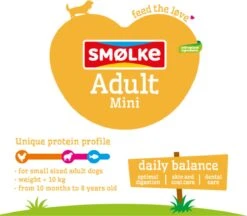 Smolke Adult Mini - Hondenvoer - 3 Kg -Hondenbenodigdheden Korting 1200x1050 1