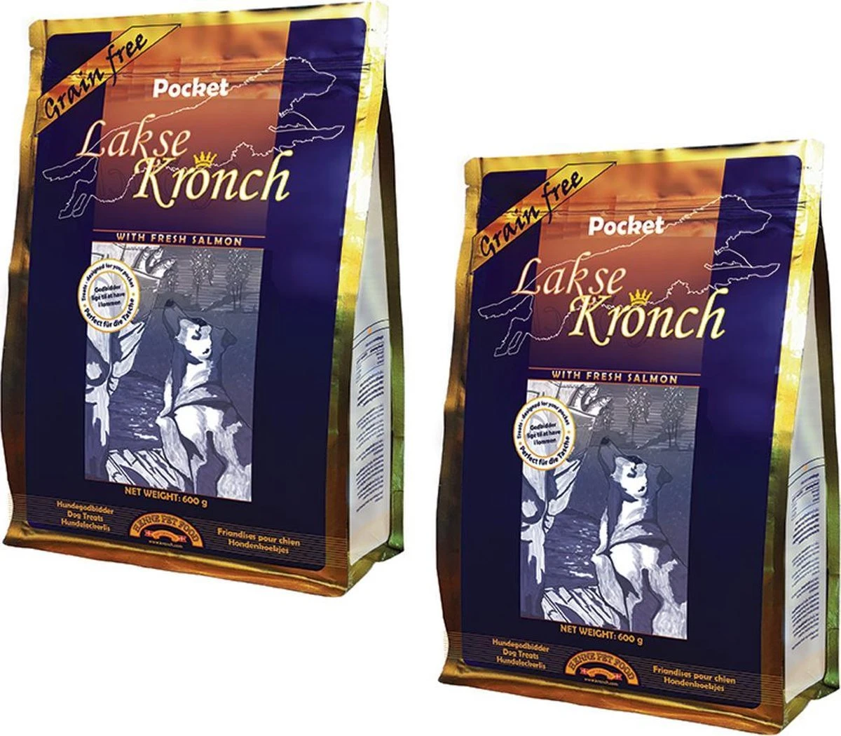 Henne - Lakse Kronch- Pocket Zalmsnacks- Duo Pakket Voordeelverpakking- 2 X 600 Gram - Gezonde Beloning - Graanvrij 1 Henne - Lakse Kronch- Pocket Zalmsnacks- Duo Pakket Voordeelverpakking- 2 X 600 Gram - Gezonde Beloning - Graanvrij