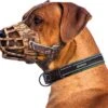 Sharon-B Muilkorf Hond - Camo Bruin - Maat M - Snuitomtrek 26 Tot 30 Cm - Voor Middelgrote Honden