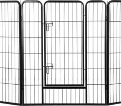 Merkloos Topmast Premium Puppyren - 120 Cm Hoog - 640 Cm Omtrek - Hondenren - Hondenhok - Zwart -Hondenbenodigdheden Korting 1200x1058 6