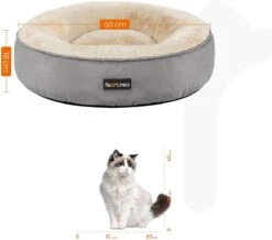 Hoppa! Hondenbed, Kattenbed, Donut, Ø 50 Cm, Lichtgrijs -Hondenbenodigdheden Korting 1200x1061 4