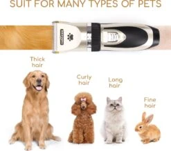Nobleza B78 - Dieren Tondeuse Set - 4 Opzetkammen - Voor Huisdieren Katten & Honden - Draadloos -Hondenbenodigdheden Korting 1200x1062 2