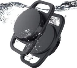 Merkloos Waterdichte Airtag Halsbandhouder (2-pack) Voor Apple AirTag, Plastic En Siliconen Halsbandhoes Anti-verloren Luchttag-hoeshouder Voor Kat Hond GPS-tracker (zwart) -Hondenbenodigdheden Korting 1200x1070 8