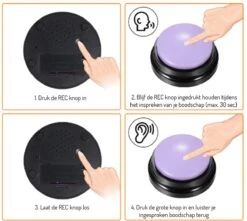 Merkloos Dog Buttons Praatknop Voor Honden - Met Opname Functie - Met Stickers - Intelligentie Speelgoed - 4 Stuks 8 Merkloos Dog Buttons Praatknop Voor Honden - Met Opname Functie - Met Stickers - Intelligentie Speelgoed - 4 Stuks -Hondenbenodigdheden Korting 1200x1075 4