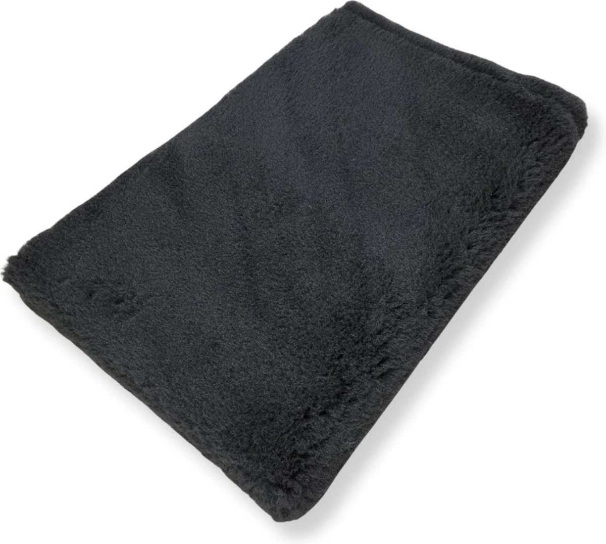Vetbed - Antislip Dierenmat - Dierenkleed - Benchvacht - Hondenkleed - Zwart Effen - 100 X 75 Cm - Machine Wasbaar 2 Vetbed - Antislip Dierenmat - Dierenkleed - Benchvacht - Hondenkleed - Zwart Effen - 100 X 75 Cm - Machine Wasbaar - Afbeelding 2