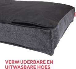 Snoozle Orthopedische Hondenmand - Zacht En Luxe Hondenkussen - Hondenbed - Wasbaar - Hondenmanden - 100 X 70 Cm - Stormy Grey -Hondenbenodigdheden Korting 1200x1088 4