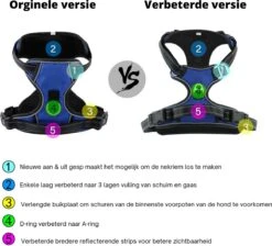 Hondenharnas – Inclusief Hondenriem – Reflecterend – Hondentuig – Hondenriem – Y Tuig Hond - Anti Trek Tuig - Zwart – Maat M -Hondenbenodigdheden Korting 1200x1090 6