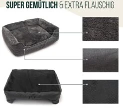 Happilax Wasbaar Hondenbed Met Omkeerbaar Kussen, Hondenmand Voor Kleine Honden, S - Grijs, Puppies Of Katten -Hondenbenodigdheden Korting 1200x1095 4