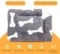 Nobleza Benchkussen - Dierenkussen - Hondenkussen - Kattenkussen - Benchmat - Dierenmat - Hondenmat - Kattenmat - Grijs - Maat S -Hondenbenodigdheden Korting 1200x1095 5