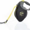 Flexi Giant Tape - Hondenriem - Zwart/Geel - L - 10 M - (<50 Kg)