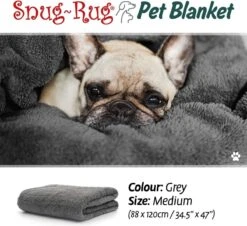 Snug-Rug Huisdier Deken Voor Honden En Katten – Small Slate Grey Kattendeken Hondendeken – Vetbed Hond Bench Bank Fleece Kat Dierendeken Kattendekentjes Kattendekentje Dierenmat Hondenmat Plaid Kattendekens Kattenplaid -Hondenbenodigdheden Korting 1200x1099 1