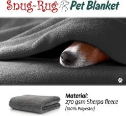 Snug-Rug Huisdier Deken Voor Honden En Katten – Small Slate Grey Kattendeken Hondendeken – Vetbed Hond Bench Bank Fleece Kat Dierendeken Kattendekentjes Kattendekentje Dierenmat Hondenmat Plaid Kattendekens Kattenplaid -Hondenbenodigdheden Korting 1200x1099 3