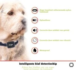 Doggie™ Anti Blafband Voor Kleine Honden - OPLAADBAAR - Vibratie én Geluid -Hondenbenodigdheden Korting 1200x1104