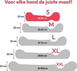 Snoozle Donut Hondenmand - Zacht En Luxe Hondenkussen - Wasbaar - Fluffy - Hondenmanden - 50cm - Grijs -Hondenbenodigdheden Korting 1200x1110 5