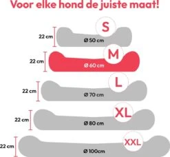 Snoozle Donut Hondenmand - Zacht En Luxe Hondenkussen - Wasbaar - Fluffy - Hondenmanden - 60cm - Lichtgrijs -Hondenbenodigdheden Korting 1200x1110 6