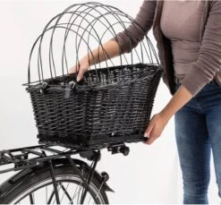 Trixie Fietsmand - Voor Bagagedrager -n35x49x55 Cm - Zwart -Hondenbenodigdheden Korting 1200x1111 1