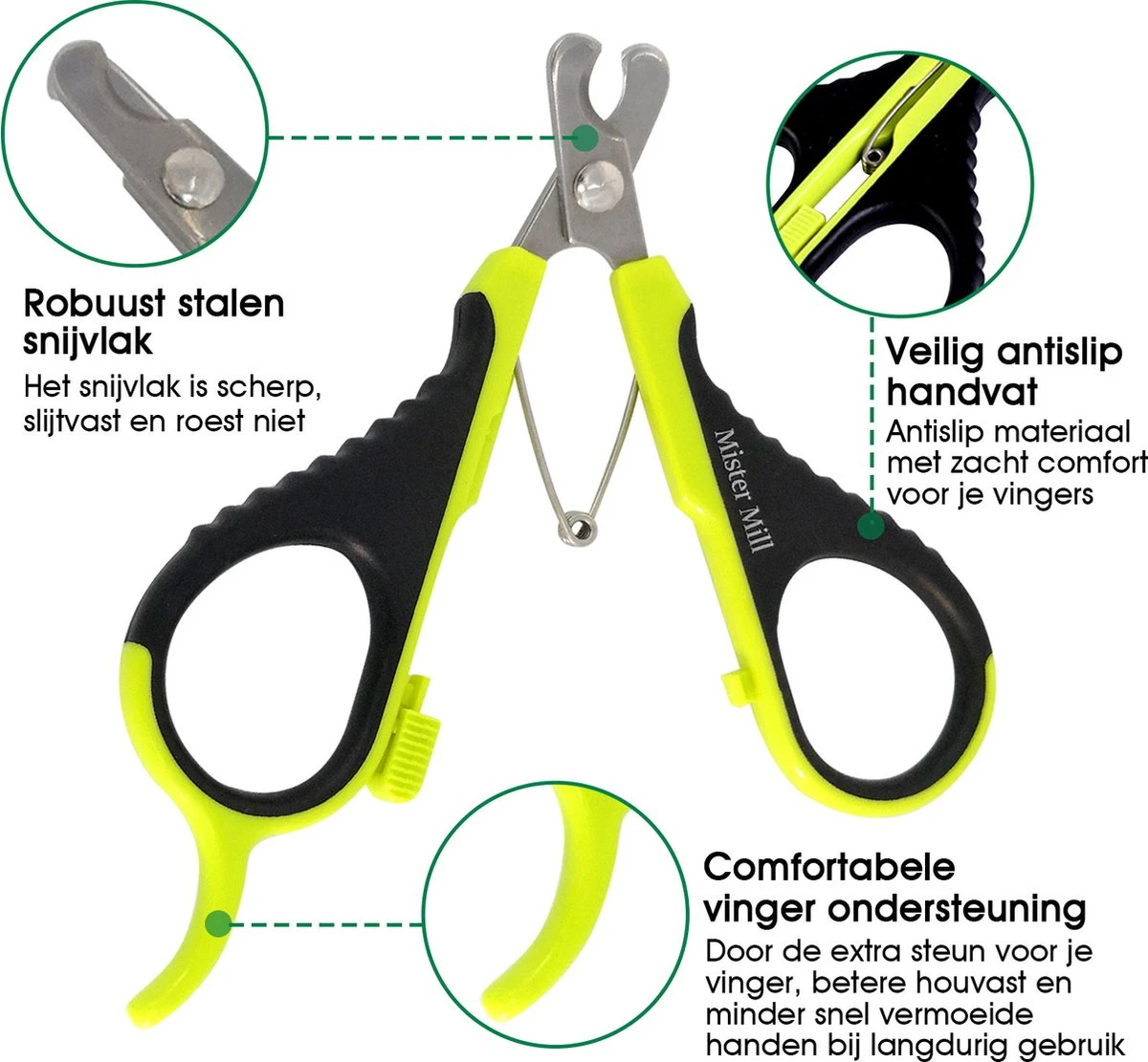 Mister Mill Nagelknipper Kat - Nagelschaar - Kleine Hond (Max. 10 Kg.) Vogel En Knaagdier 4 Mister Mill Nagelknipper Kat - Nagelschaar - Kleine Hond (Max. 10 Kg.) Vogel En Knaagdier - Afbeelding 4