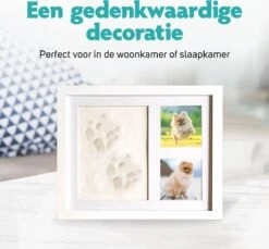 Honden Fotolijst Met Kleiafdruk - Gipsafdruk - Speelgoed Voor Dieren - Pootafdruk Hond - Puppy Speelgoed - Gipsafdruk Huisdier -Hondenbenodigdheden Korting 1200x1113 7