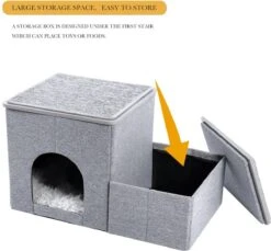 2-in-1 Hondenhuis & Hondentrap - Voor Binnen - Huisdieren Huisje - Hondenmand - Kattenmand - 67.5x40x37.5 Cm - Grijs 9 2-in-1 Hondenhuis & Hondentrap - Voor Binnen - Huisdieren Huisje - Hondenmand - Kattenmand - 67.5x40x37.5 Cm - Grijs -Hondenbenodigdheden Korting 1200x1114 15