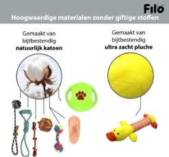 Filo Honden Speelgoed Set 14 Stuks - Hondenspeeltjes Knuffel - Hondenbal - Flostouw - Bot - Frisbee - Hondentouw - Hondenspeelgoed Intelligentie - Kauwspeelgoed Hond En Puppy - Bijtspeelgoed Hondenknuffel - Hondenspeeltje Met Piep -Hondenbenodigdheden Korting 1200x1114 19