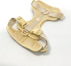 Pood Anti-Trek Hondentuig - Verstelbaar Stijlvol Hondenharnas - Y Tuig - XS Kleine Hond - Beige -Hondenbenodigdheden Korting 1200x1116 13