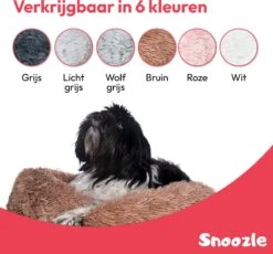 Snoozle Donut Hondenmand - Zacht En Luxe Hondenkussen - Wasbaar - Fluffy - Hondenmanden - 100cm - XXL - Dark Coffee -Hondenbenodigdheden Korting 1200x1118 6