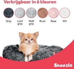 Snoozle Donut Hondenmand - Zacht En Luxe Hondenkussen - Wasbaar - Fluffy - Hondenmanden - 50cm - Grijs -Hondenbenodigdheden Korting 1200x1118 7