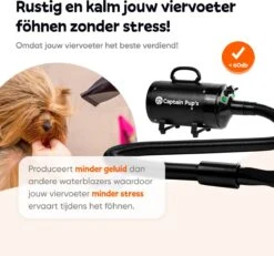 Captain Pup's Professionele Hondenföhn Met 4 Opzetstukken - Bijgeleverde Hondenborstel - Waterblazer Voor Honden - Zwart -Hondenbenodigdheden Korting 1200x1120 2