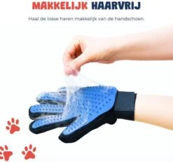 Merkloos Vachtverzorgingshandschoen -Hondenbenodigdheden Korting 1200x1120