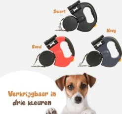 Dubbele Honden Riem – Leiband Hond – Hondenlijn – Looplijn Hond – 2 Honden – 3 Meter – Tot 12kg Per Hond – Reflecterende Lijnen – Met Zaklamp – 360° Draaien – Verstelbaar - Zwart -Hondenbenodigdheden Korting 1200x1120 6