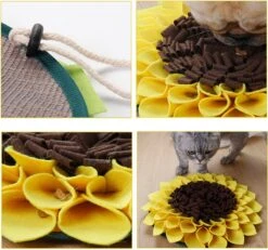 Merkloos Snuffelmat Voor Hond En Kat - Zonnebloem - Trainingsmat - Anti Schrok - 38 Centimeter -Hondenbenodigdheden Korting 1200x1120 8
