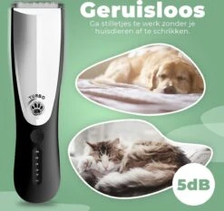 Essential Goods Professionele Hondentondeuse – Hondentrimmer - Draadloos – Opzet Kammen – Dik/Dunne Vacht - Honden/Katten - Zwart/Zilver -Hondenbenodigdheden Korting 1200x1131 3