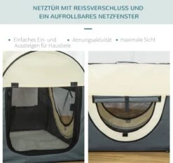 PawHut Hondenbox Inklapbare Hondentransportbox Dier 2 Kleuren 5 Maten 1O-T46O-R3DG-2 17 PawHut Hondenbox Inklapbare Hondentransportbox Dier 2 Kleuren 5 Maten 1O-T46O-R3DG-2 -Hondenbenodigdheden Korting 1200x1133 17