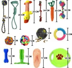 Filo Honden Speelgoed Set 14 Stuks - Hondenspeeltjes Knuffel - Hondenbal - Flostouw - Bot - Frisbee - Hondentouw - Hondenspeelgoed Intelligentie - Kauwspeelgoed Hond En Puppy - Bijtspeelgoed Hondenknuffel - Hondenspeeltje Met Piep -Hondenbenodigdheden Korting 1200x1133 7