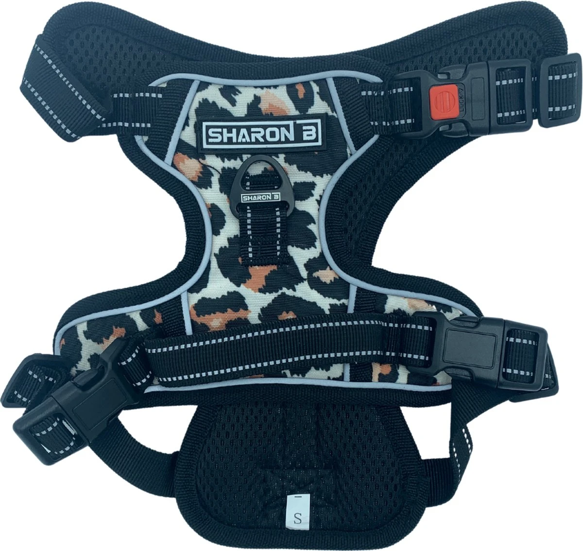 Antitrek Hondentuigje - Middelgrote Honden - Luipaard - Maat M - Borstring - Reflecterend 8 Antitrek Hondentuigje - Middelgrote Honden - Luipaard - Maat M - Borstring - Reflecterend - Afbeelding 8