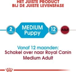 Royal Canin Shn Medium Puppy Pouch - Hondenvoer - 10 X 140 G -Hondenbenodigdheden Korting 1200x1135 2