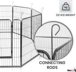 MaxxPet Puppyren - Hondenbench - Hondenren- Puppyren Met 8 Kennelpanelen - Staal -80 X 100 Cm Ø 210 Cm 17 MaxxPet Puppyren - Hondenbench - Hondenren- Puppyren Met 8 Kennelpanelen - Staal -80 X 100 Cm Ø 210 Cm -Hondenbenodigdheden Korting 1200x1138 2